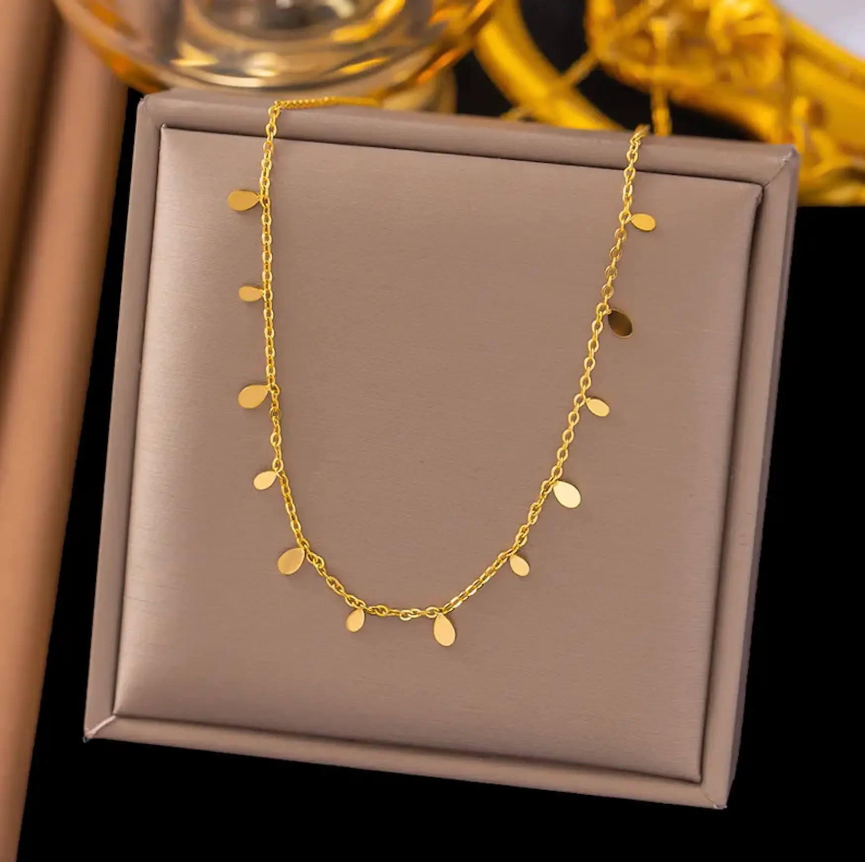 Shiny Water Drop Necklace - FY0042